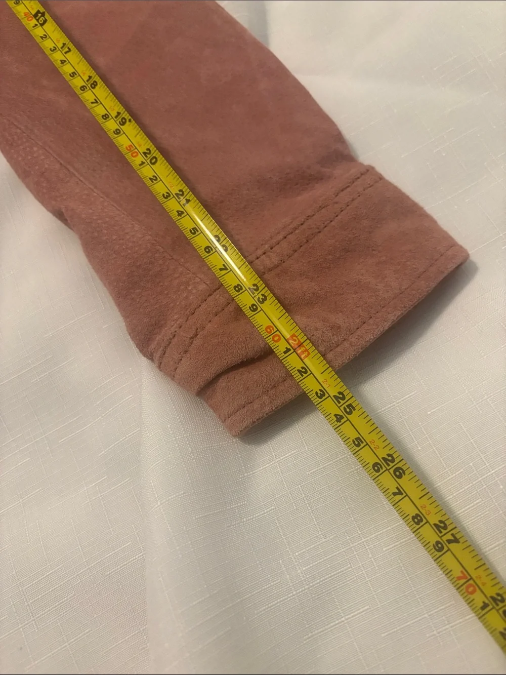 VTG D&Co Dusty Rose Suede Leather Snap Button-Front Shirt Jacket SZ XL lined Y2K - Picture 6 of 11